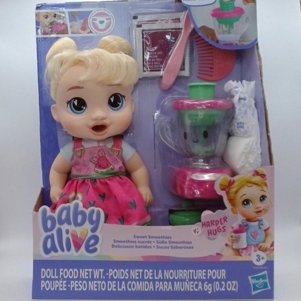 Baby Alive Sweet Smoothies Harper Hugs Baby Doll, BRAND NEW IN BOX